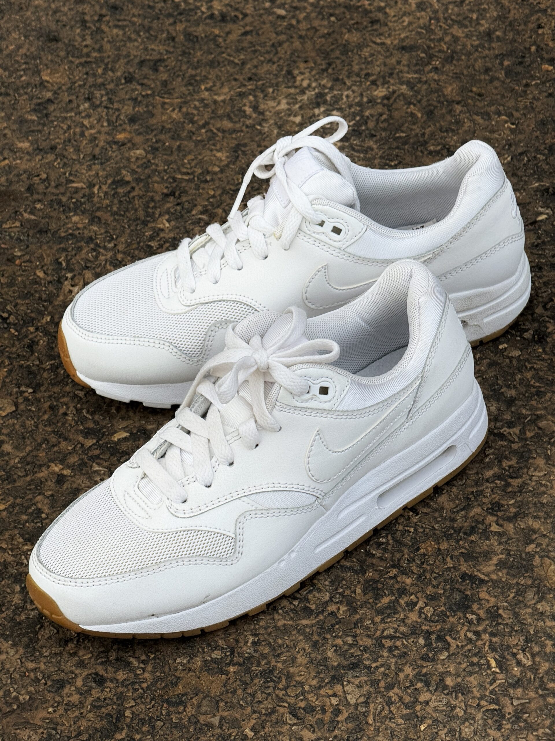 air max 1 leather white
